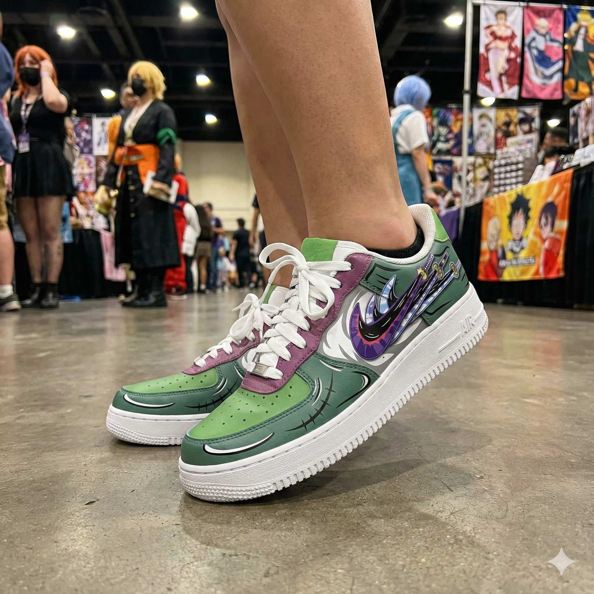 Baskets Anime Roronoa Zoro en Cuir Chaussures Basses Unisexes One Piece