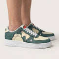 Baskets Anime Sleeping Snorlax en Cuir Chaussures Basses Unisexes Anime Manga