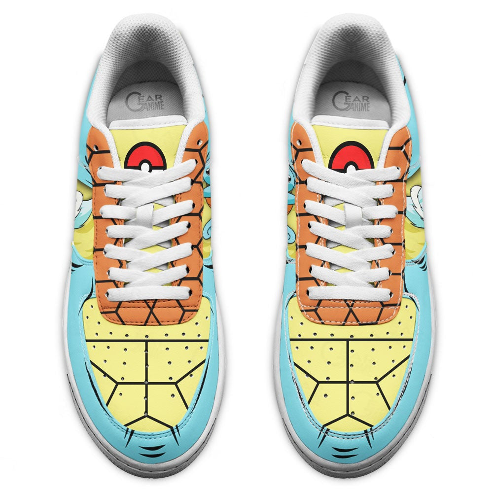 Baskets Anime Squirtle en Cuir Chaussures Basses Unisexes Anime Manga