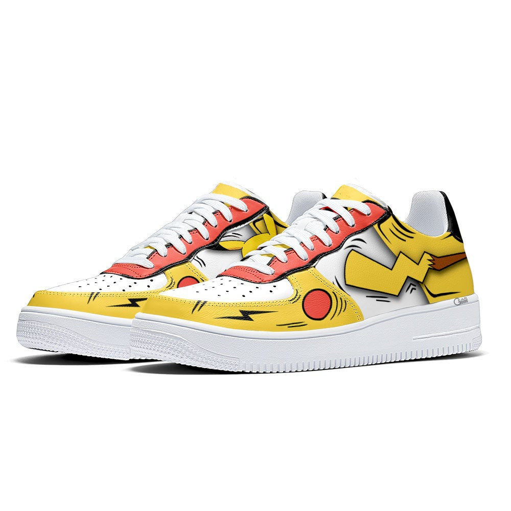 Baskets Anime Pikachu en Cuir Chaussures Basses Unisexes Anime Manga