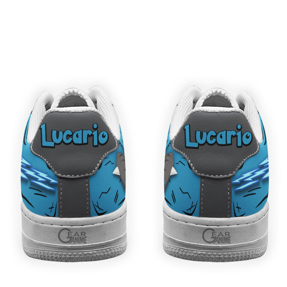 Baskets Anime Lucario en Cuir Chaussures Basses Unisexes Anime Manga