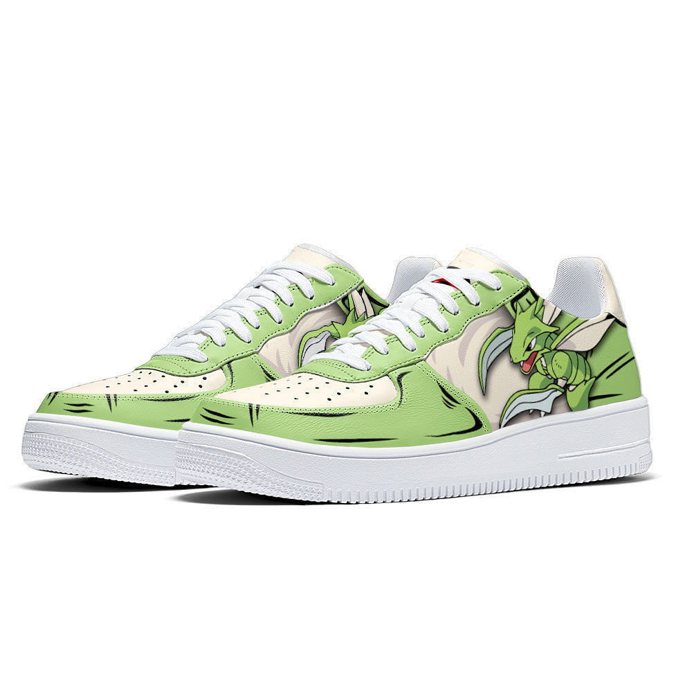 Baskets Anime Scyther en Cuir Chaussures Basses Unisexes Anime Manga