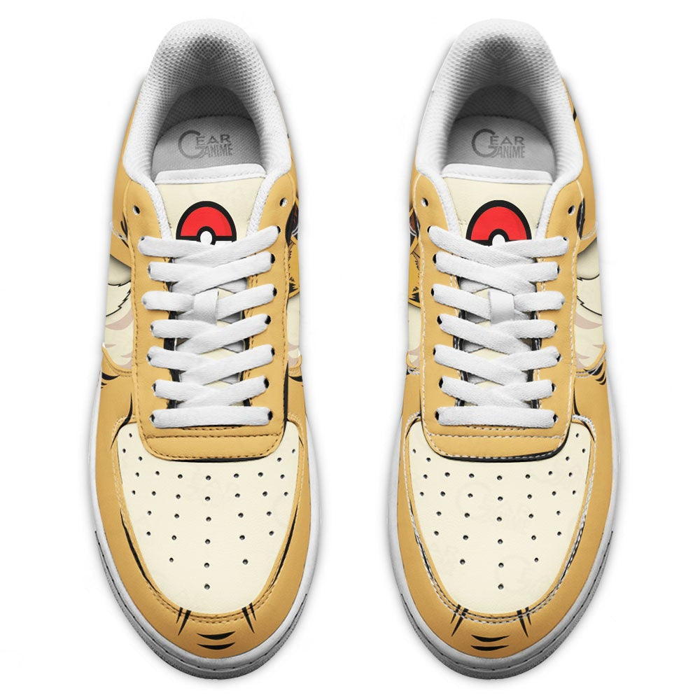 Baskets Anime Eevee en Cuir Chaussures Basses Unisexes Anime Manga