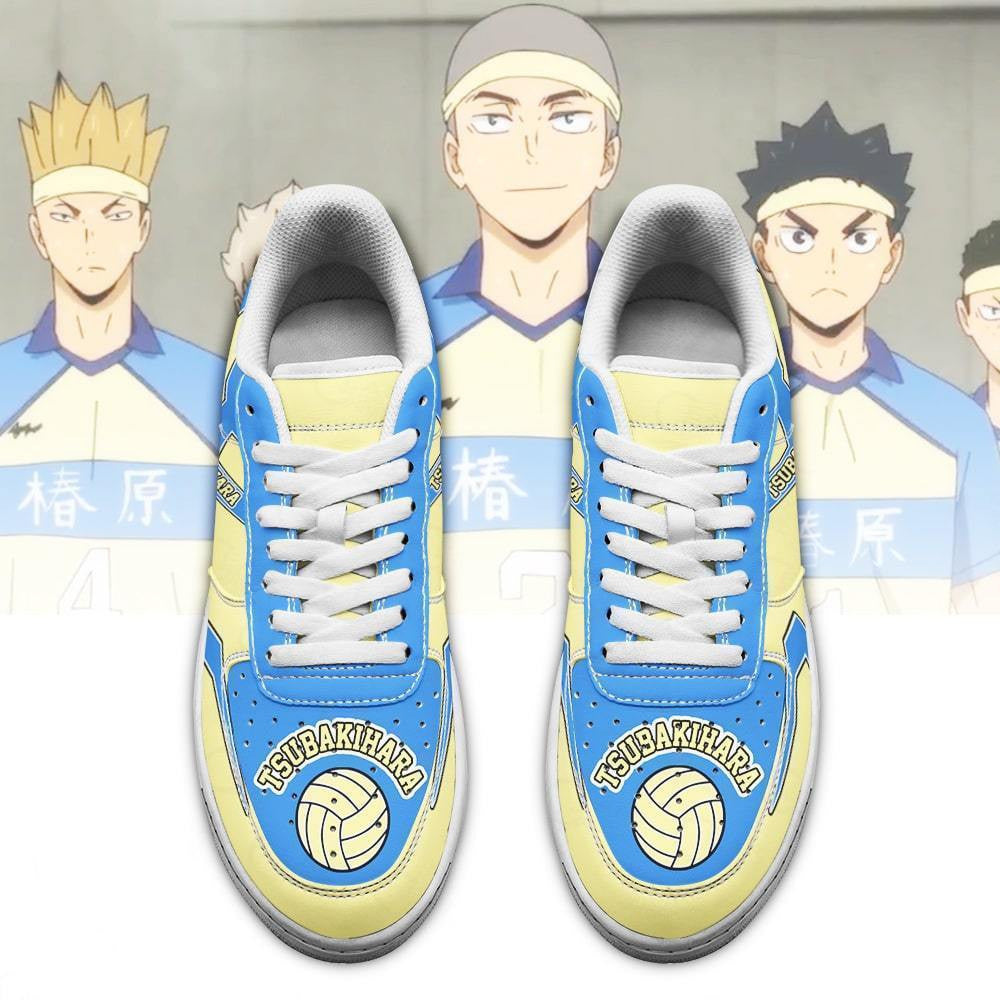 Baskets Anime Tsubakihara Academy en Cuir Chaussures Basses Unisexes Anime Manga