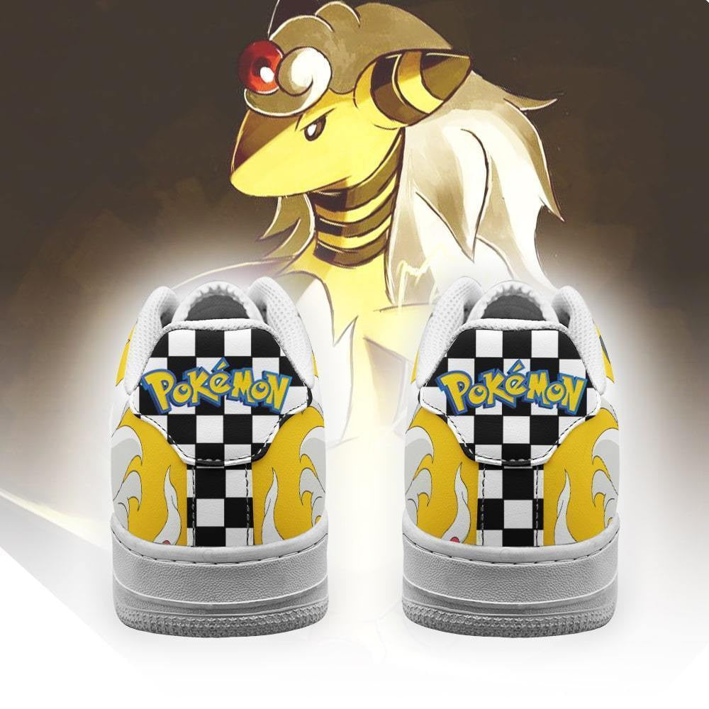Baskets Anime Poke Ampharos en Cuir Chaussures Basses Unisexes Anime Manga