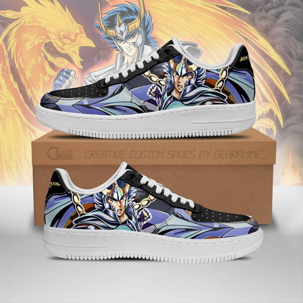 Baskets Anime Phoenix Ikki en Cuir Chaussures Basses Unisexes Anime Manga
