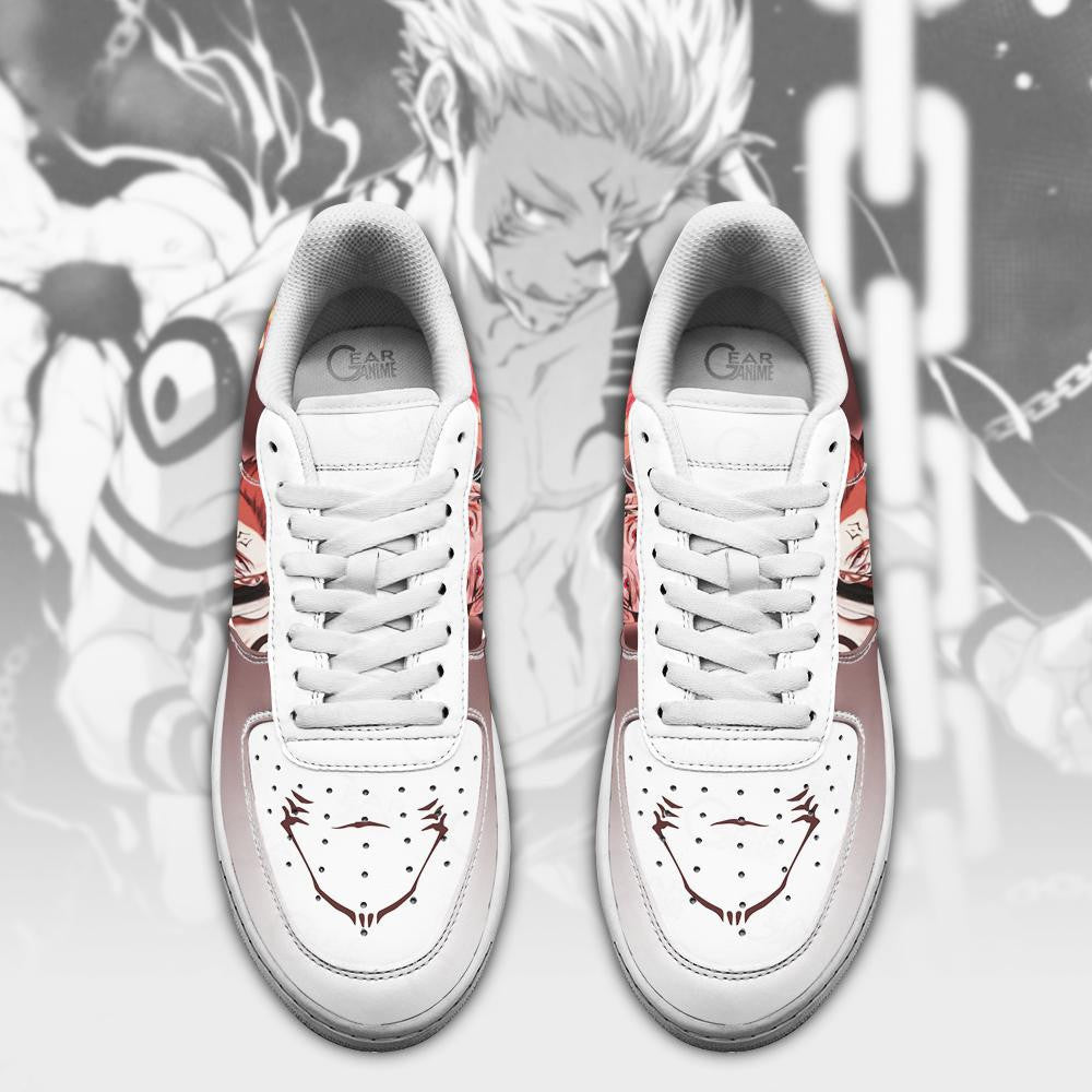 Baskets Anime Ryoumen Sukuna en Cuir Chaussures Basses Unisexes Jujutsu Kaisen