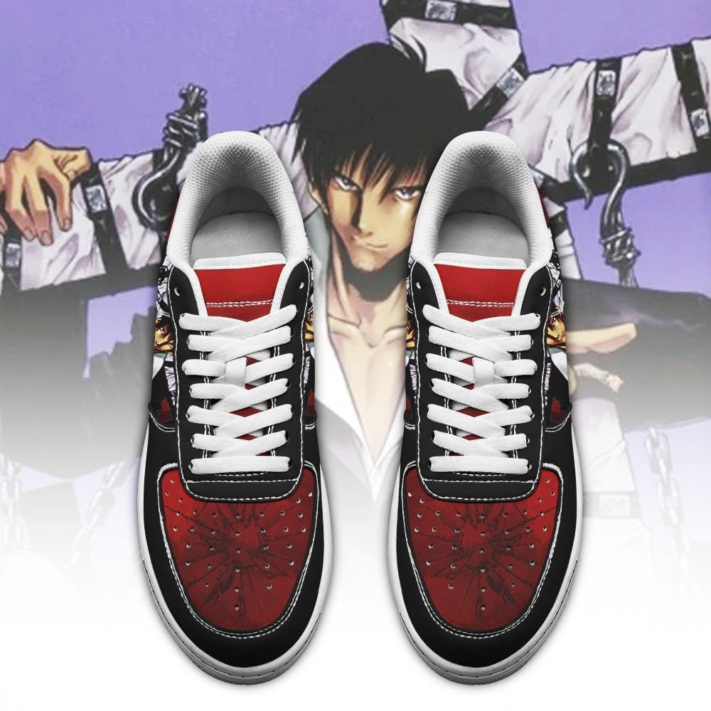 Baskets Anime Nicholas D. Wolfwood en Cuir Chaussures Basses Unisexes Anime Manga