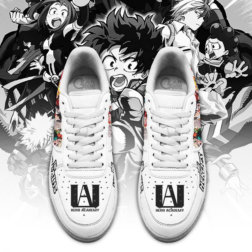 Baskets Anime Hero Team Vs Villian Team en Cuir Chaussures Basses Unisexes Anime Manga