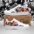 Baskets Anime Hero Team Vs Villian Team en Cuir Chaussures Basses Unisexes Anime Manga