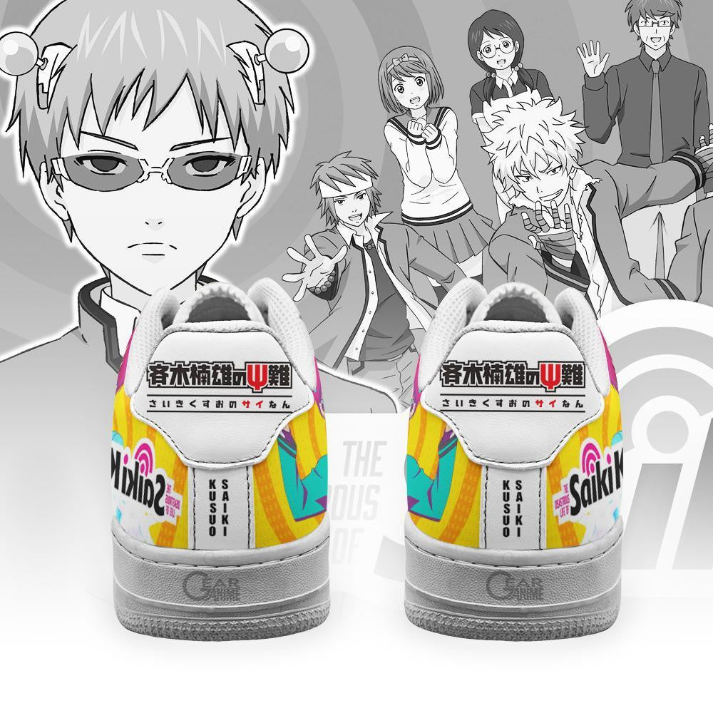 Baskets Anime Kusuo Saiki Saiki K en Cuir Chaussures Basses Unisexes Anime Manga
