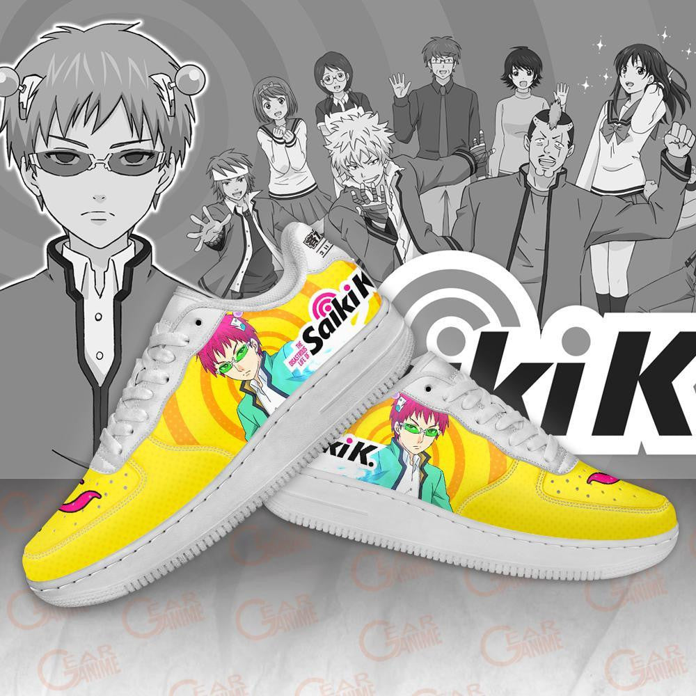 Baskets Anime Kusuo Saiki Saiki K en Cuir Chaussures Basses Unisexes Anime Manga