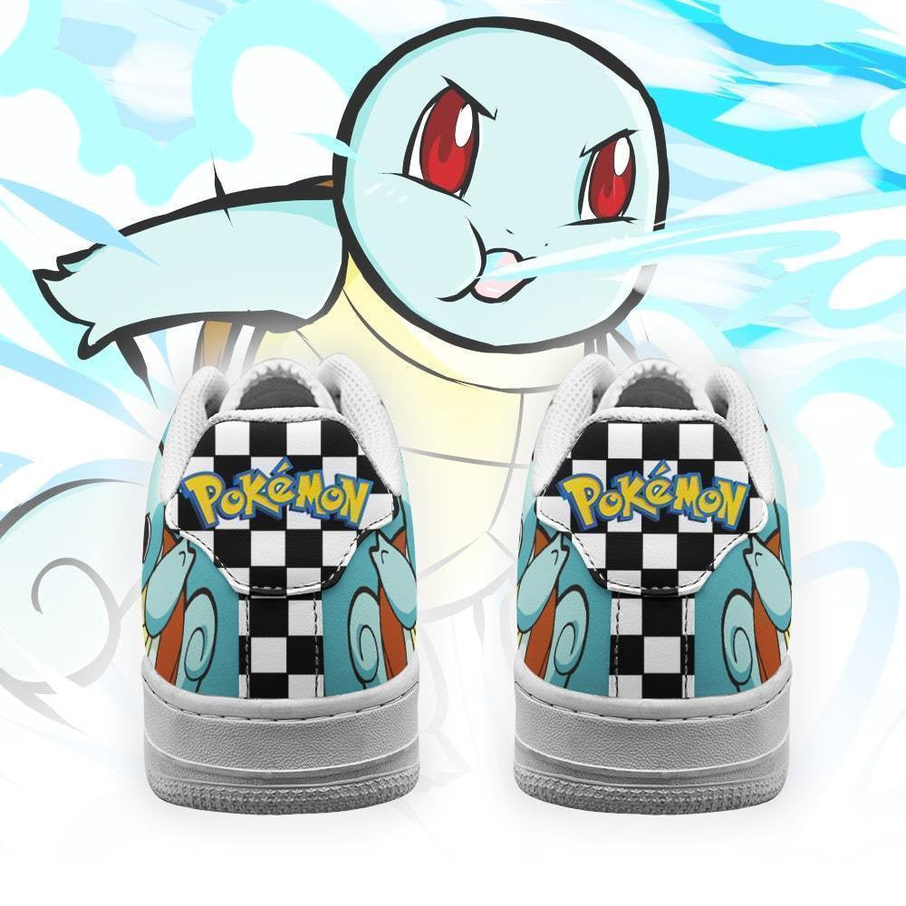 Baskets Anime Poke Squirtle en Cuir Chaussures Basses Unisexes Anime Manga