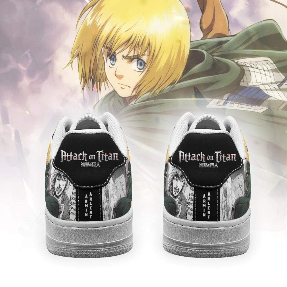 Baskets Anime AOT Armin en Cuir Chaussures Basses Unisexes Anime Manga