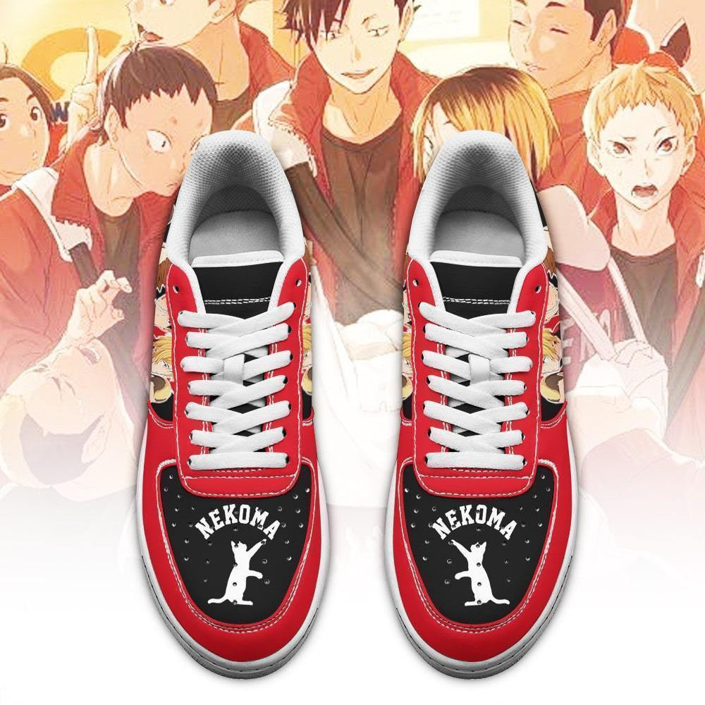 Baskets Anime Nekoma High en Cuir Chaussures Basses Unisexes Anime Manga