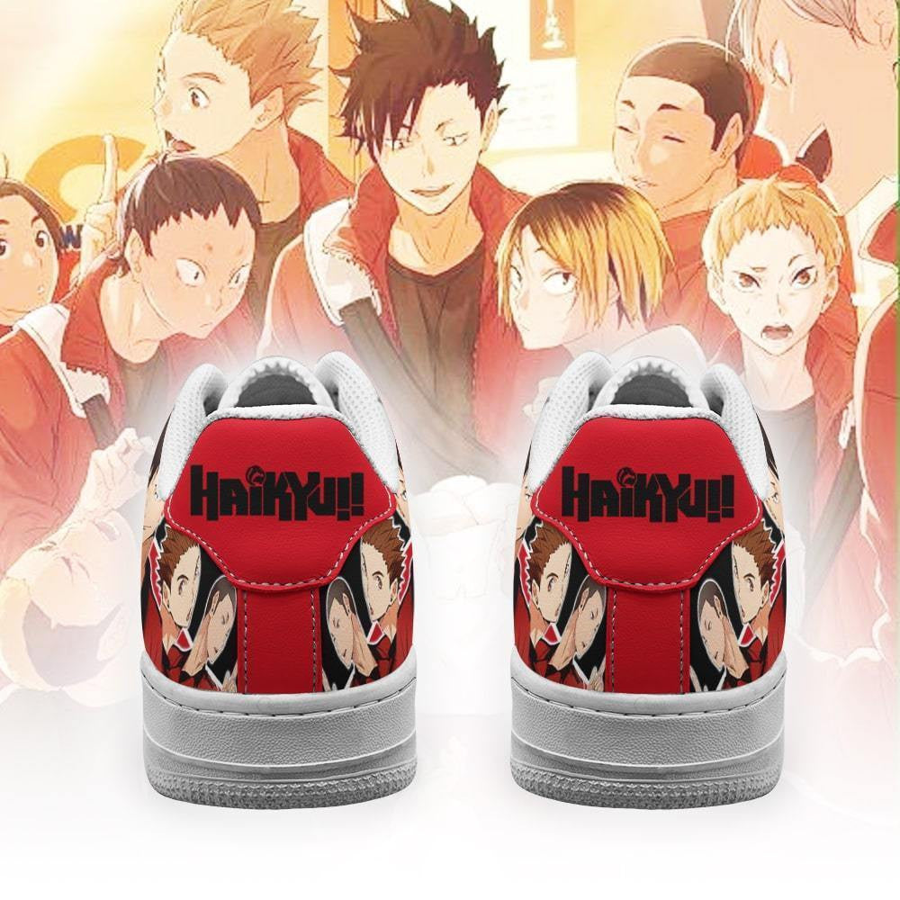 Baskets Anime Nekoma High en Cuir Chaussures Basses Unisexes Anime Manga