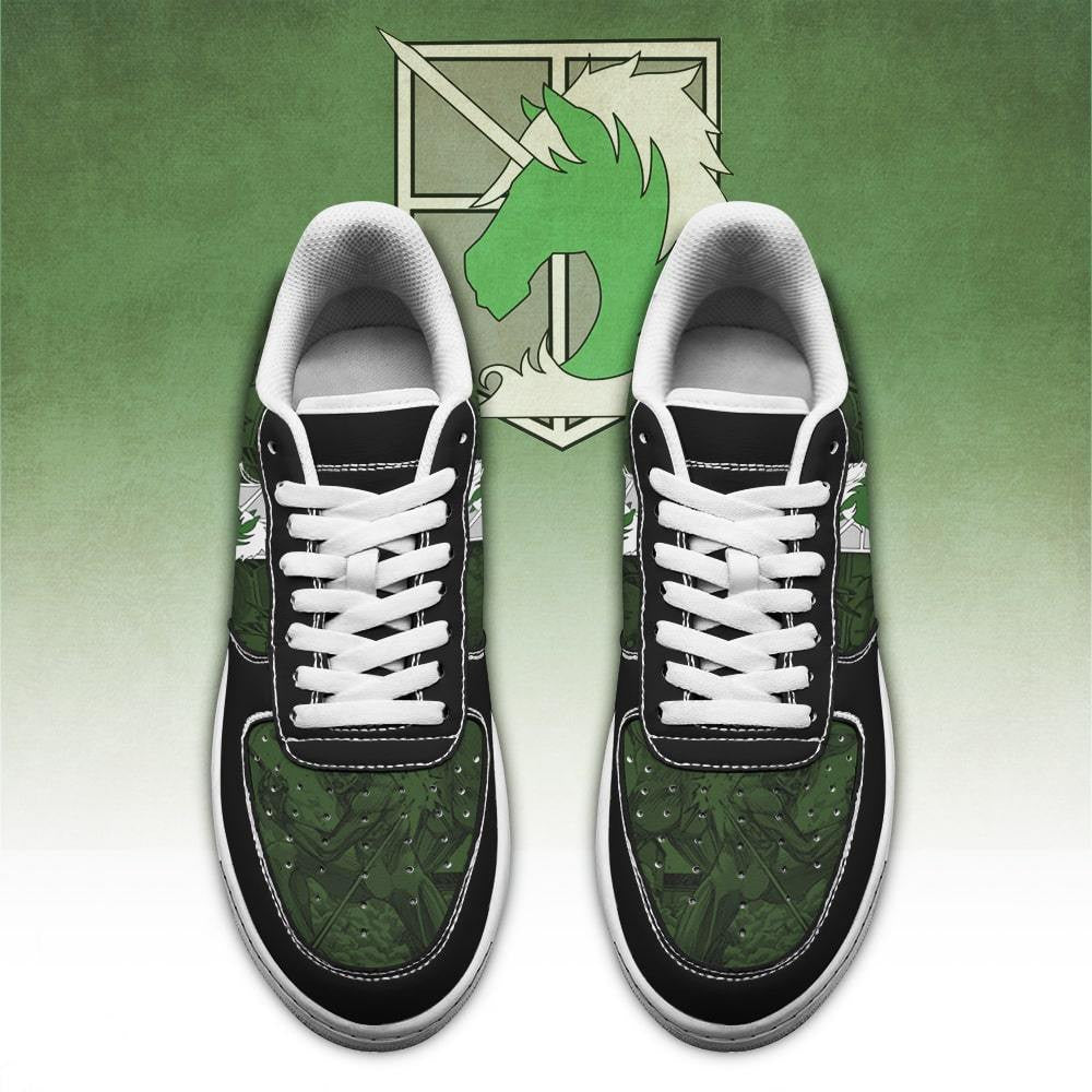 Baskets Anime AOT Military Police en Cuir Chaussures Basses Unisexes Anime Manga