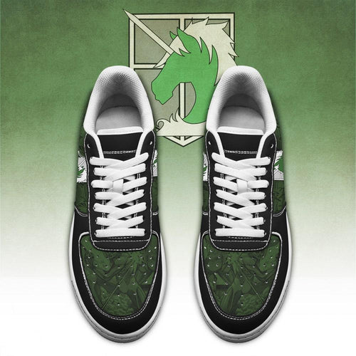 Baskets Anime AOT Military Police en Cuir Chaussures Basses Unisexes Anime Manga