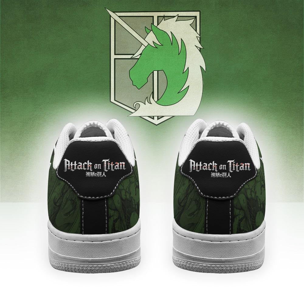 Baskets Anime AOT Military Police en Cuir Chaussures Basses Unisexes Anime Manga