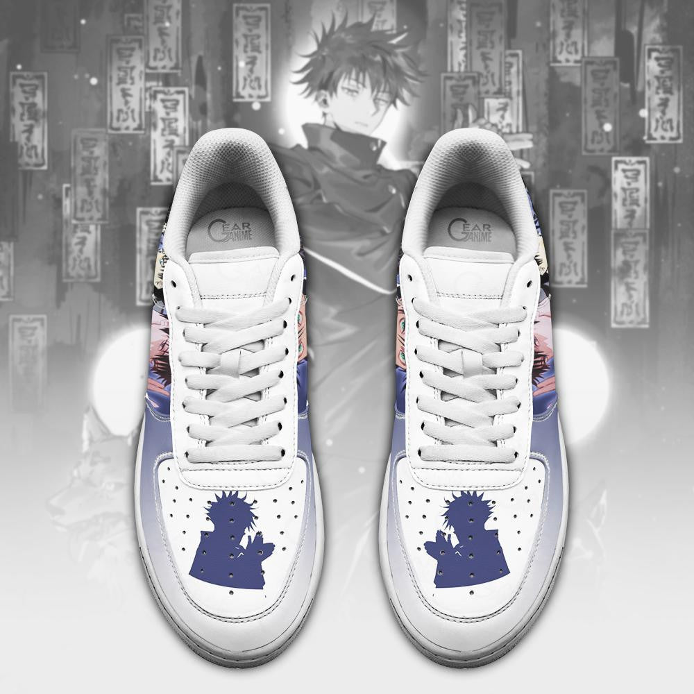 Baskets Anime Fushiguro Megumi en Cuir Chaussures Basses Unisexes Anime Manga