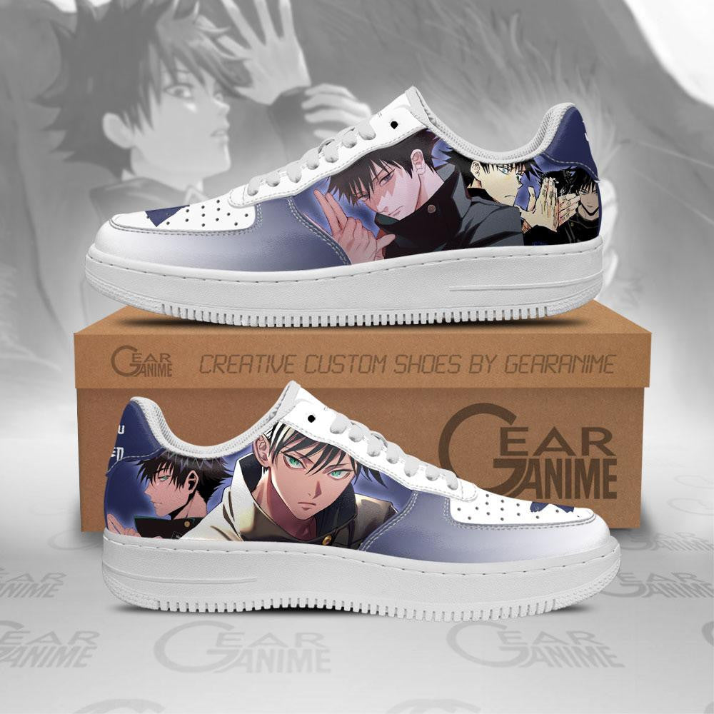 Baskets Anime Fushiguro Megumi en Cuir Chaussures Basses Unisexes Anime Manga