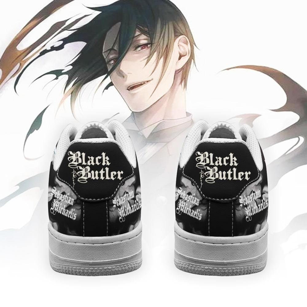 Baskets Anime Black Butler Sebastian Michaelis en Cuir Chaussures Basses Unisexes Anime Manga