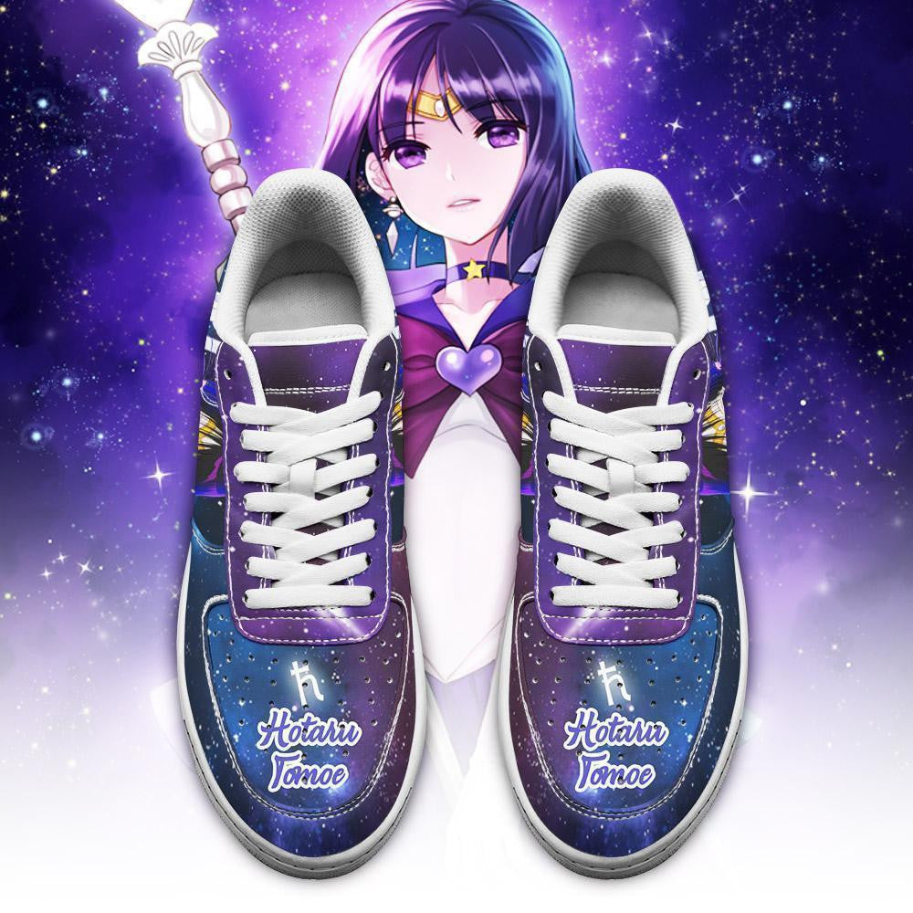Baskets Anime Sailor Saturn en Cuir Chaussures Basses Unisexes Anime Manga