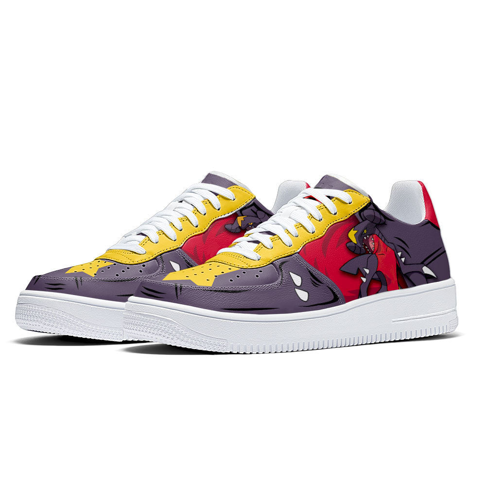 Baskets Anime Garchomp en Cuir Chaussures Basses Unisexes Anime Manga