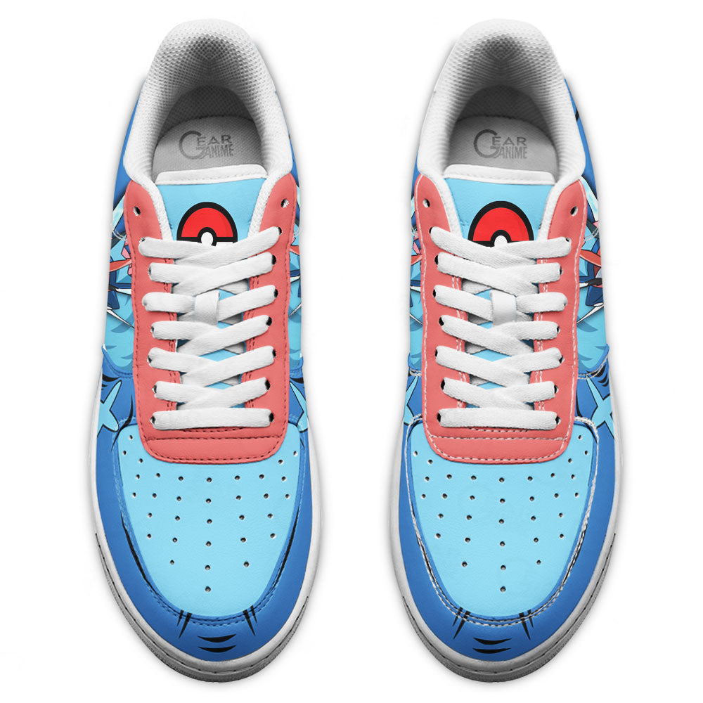 Baskets Anime Greninja en Cuir Chaussures Basses Unisexes Anime Manga