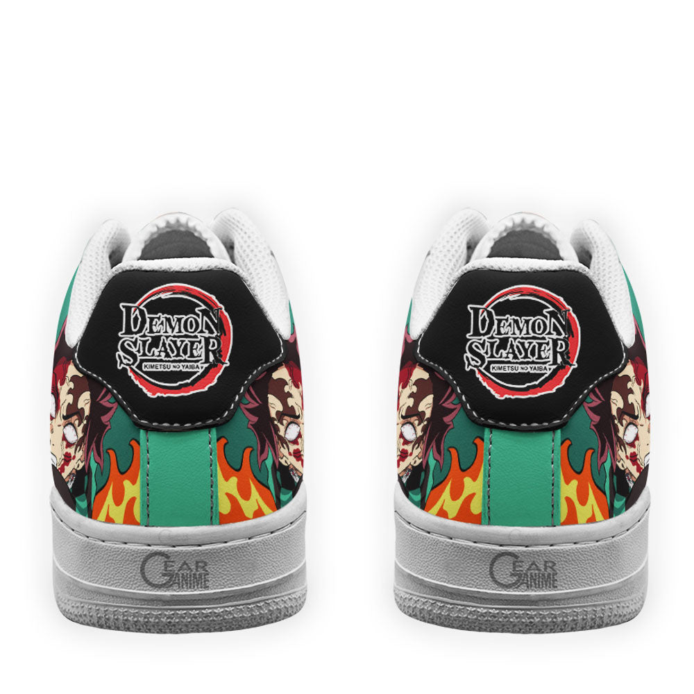 Baskets Anime Tanjiro Bloody Rage en Cuir Chaussures Basses Unisexes Demon Slayer