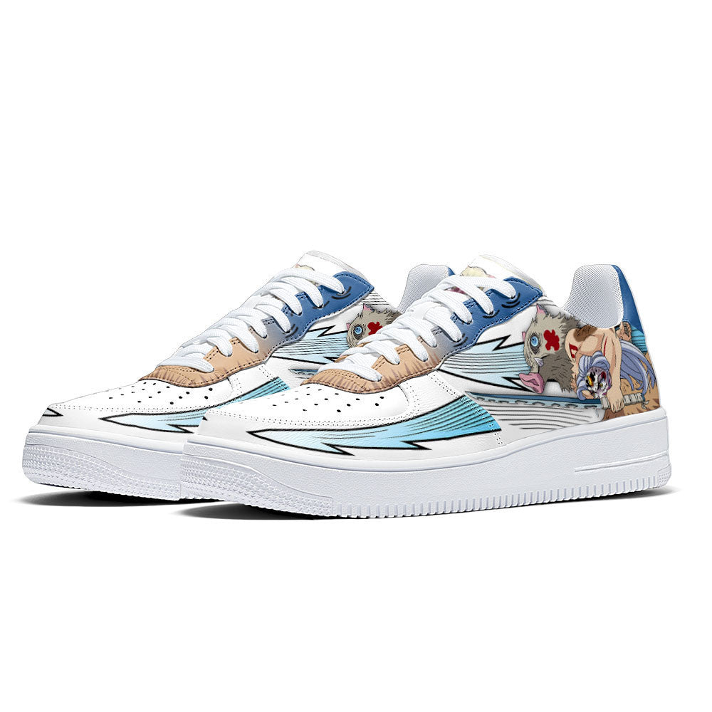 Baskets Anime Inosuke en Cuir Chaussures Basses Unisexes Anime Manga