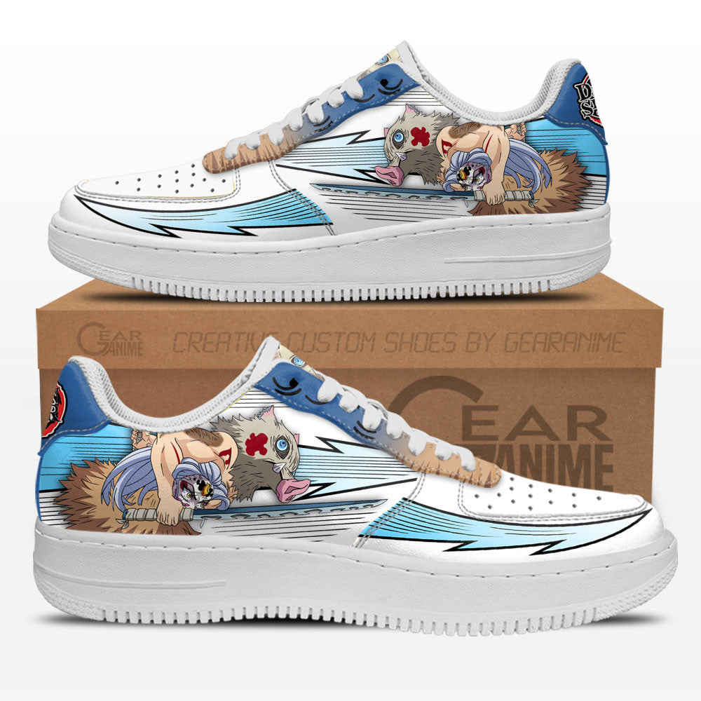 Baskets Anime Inosuke en Cuir Chaussures Basses Unisexes Anime Manga