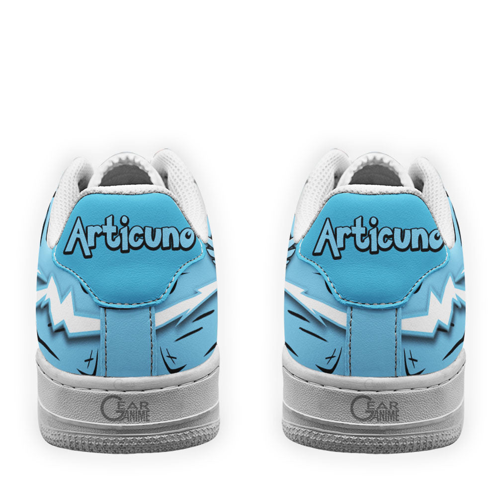 Baskets Anime Articuno en Cuir Chaussures Basses Unisexes Anime Manga