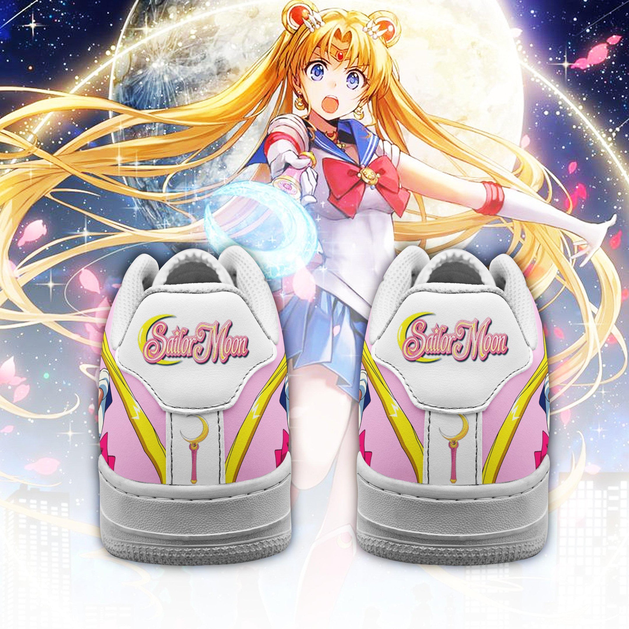Baskets Anime Sailor Moon en Cuir Chaussures Basses Unisexes Anime Manga