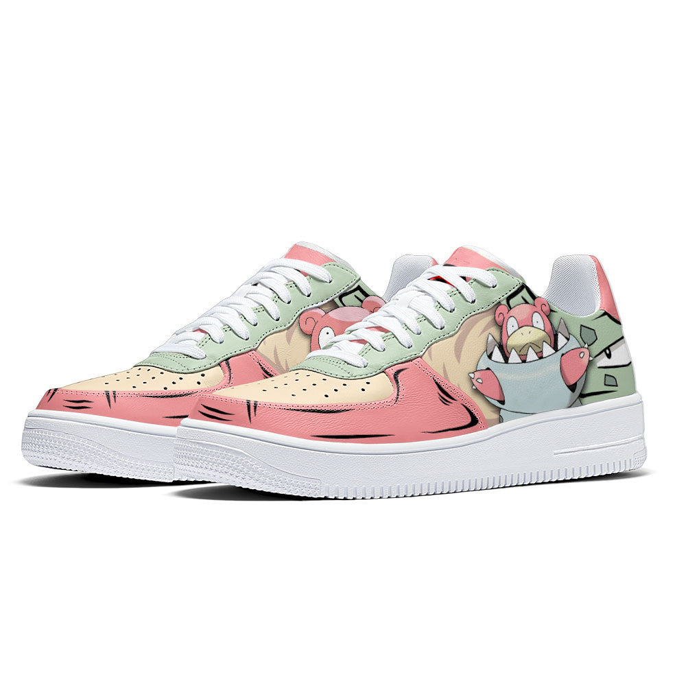 Baskets Anime Slowbro en Cuir Chaussures Basses Unisexes Anime Manga