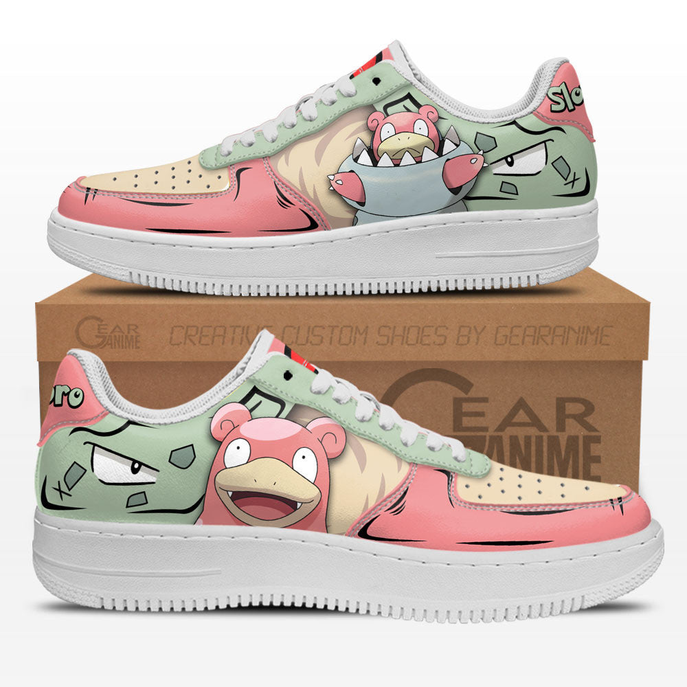 Baskets Anime Slowbro en Cuir Chaussures Basses Unisexes Anime Manga