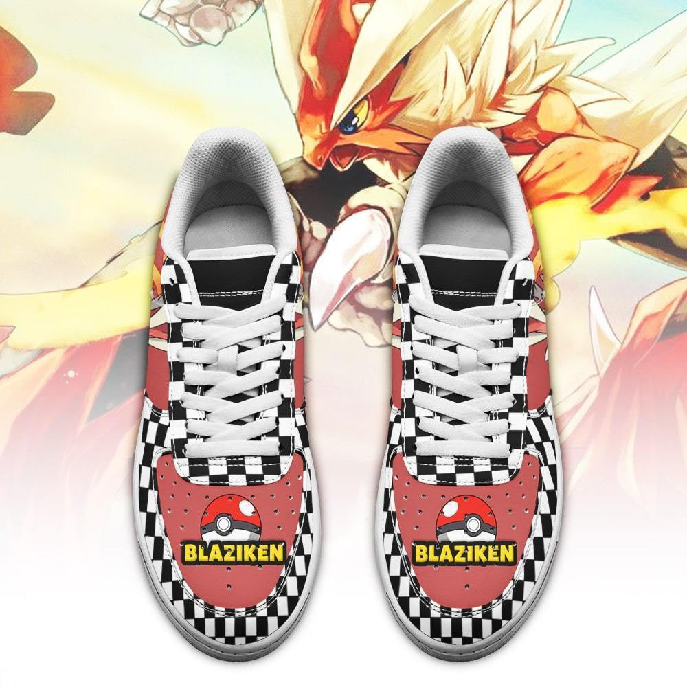 Baskets Anime Poke Blaziken en Cuir Chaussures Basses Unisexes Anime Manga