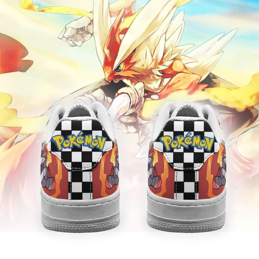 Baskets Anime Poke Blaziken en Cuir Chaussures Basses Unisexes Anime Manga