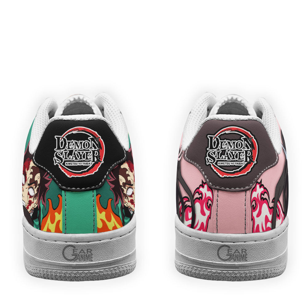 Baskets Anime Kamado Nezuko en Cuir Chaussures Basses Unisexes Demon Slayer