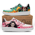 Baskets Anime Kamado Nezuko en Cuir Chaussures Basses Unisexes Demon Slayer