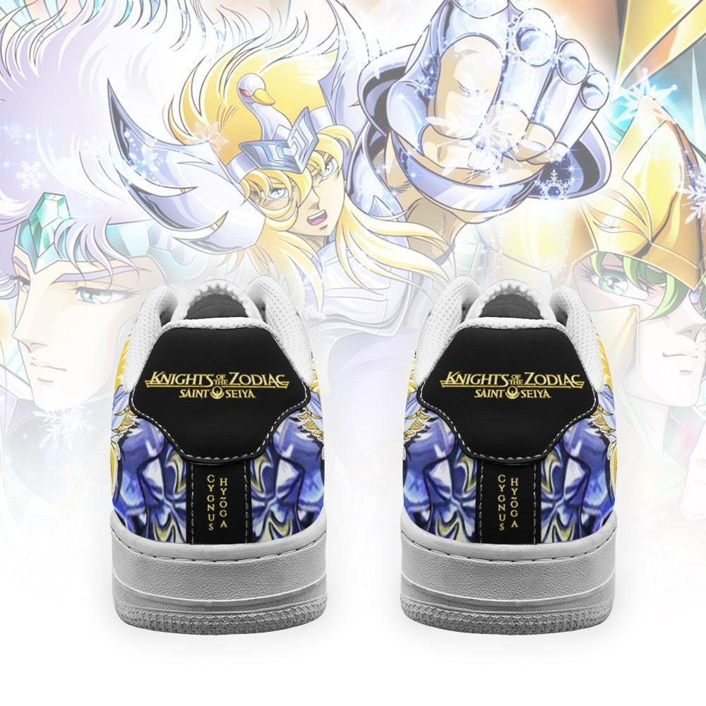 Baskets Anime Cygnus Hyoga en Cuir Chaussures Basses Unisexes Anime Manga