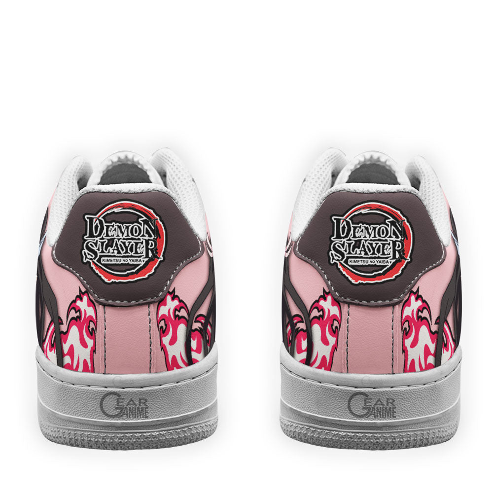 Baskets Anime Nezuko Kamado Full Demon Form en Cuir Chaussures Basses Unisexes Demon Slayer