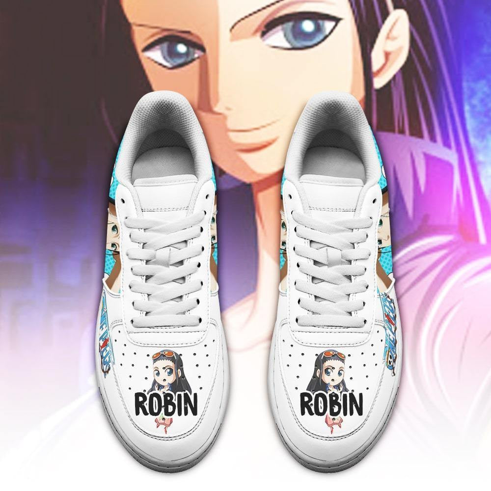 Baskets Anime Nico Robin en Cuir Chaussures Basses Unisexes Anime Manga