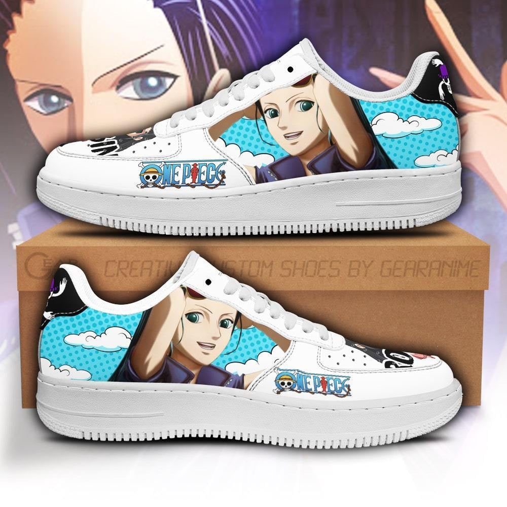 Baskets Anime Nico Robin en Cuir Chaussures Basses Unisexes Anime Manga