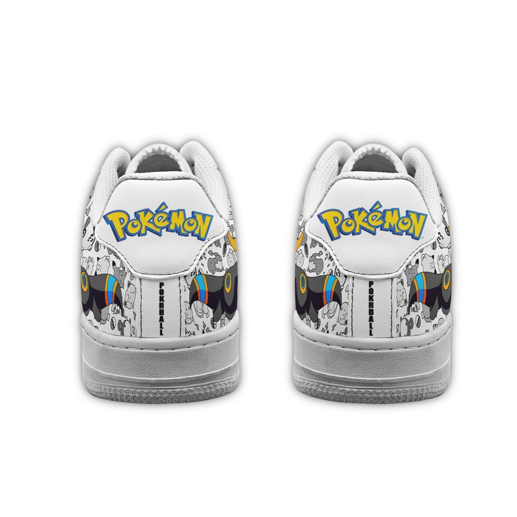 Baskets Anime Umbreon en Cuir Chaussures Basses Unisexes Anime Manga