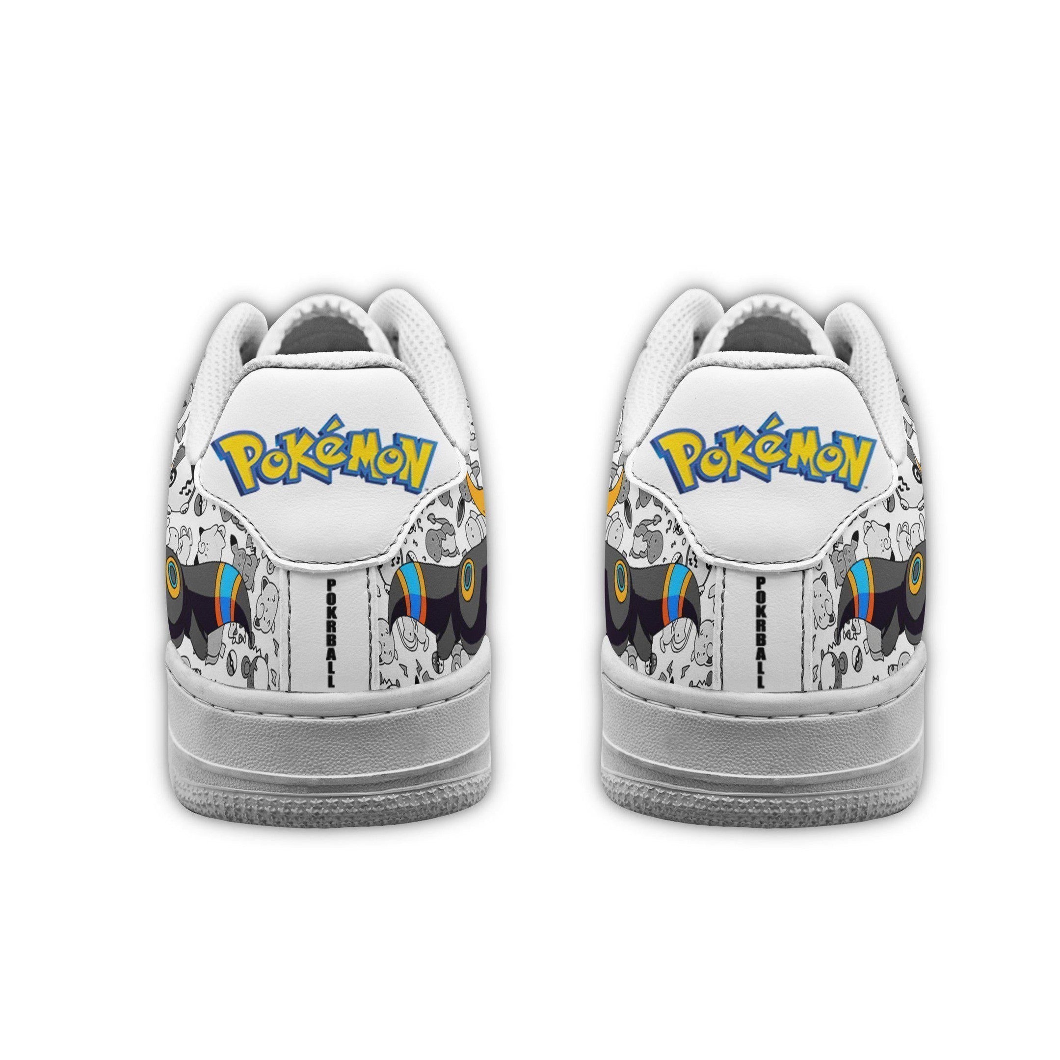 Baskets Anime Umbreon en Cuir Chaussures Basses Unisexes Anime Manga