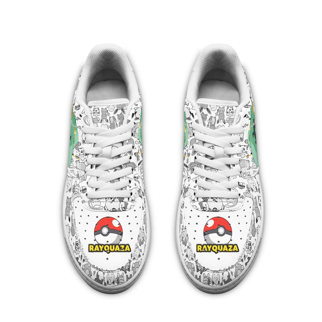 Baskets Anime Rayquaza en Cuir Chaussures Basses Unisexes Anime Manga