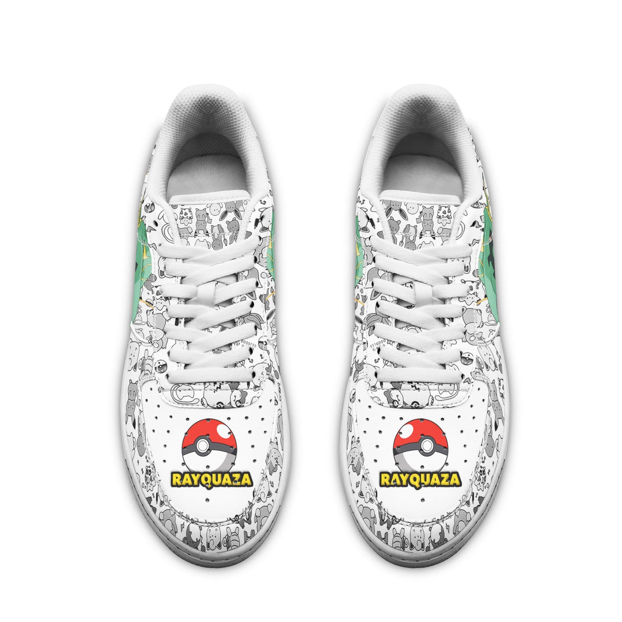 Baskets Anime Rayquaza en Cuir Chaussures Basses Unisexes Anime Manga