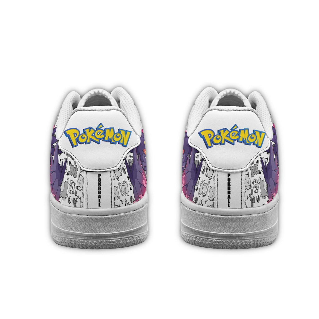Baskets Anime Gengar en Cuir Chaussures Basses Unisexes Anime Manga
