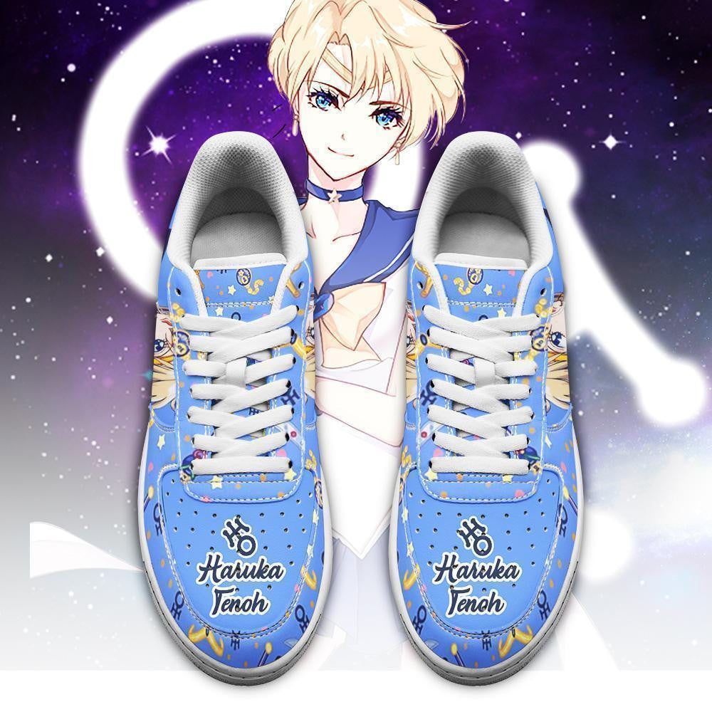 Baskets Anime Sailor Uranus en Cuir Chaussures Basses Unisexes Anime Manga